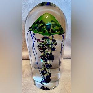 Leonard  Whitfield Paper Weight w/ Jellyfish Design